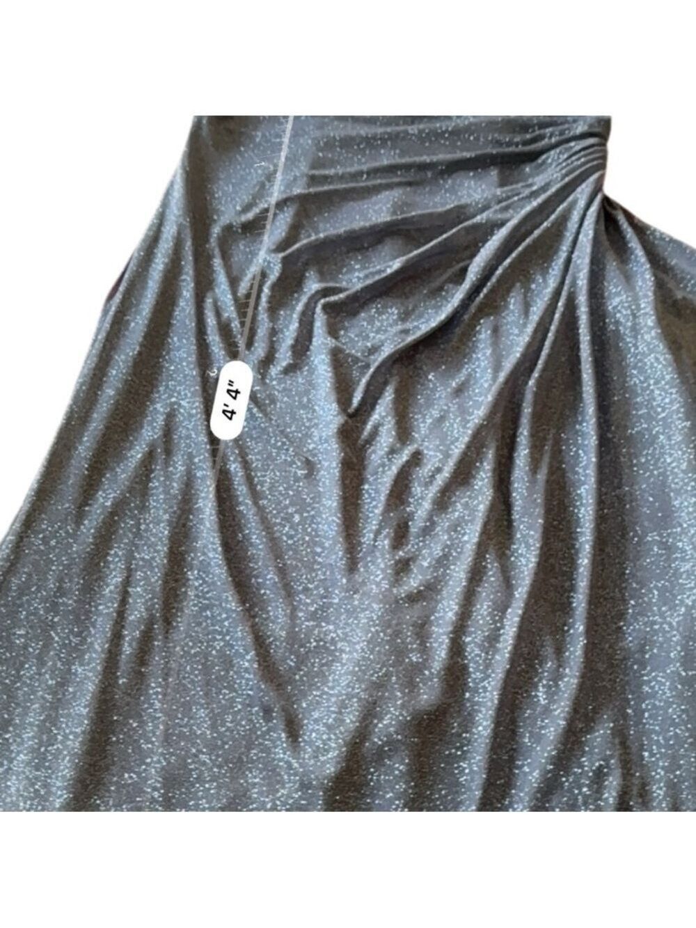 Alex Evenings Petite Sparkle Gown Smoke Grey 12P Formal Dress - Picture 6 of 7